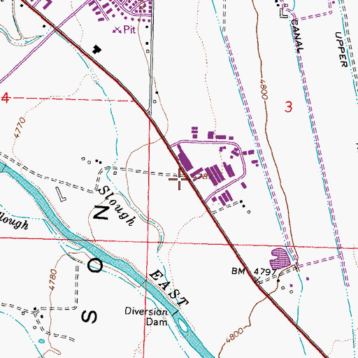 Topographic Map of Gardnerville Post Office, NV