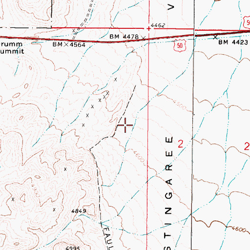 Topographic Map of Fairfield Post Office (historical), NV