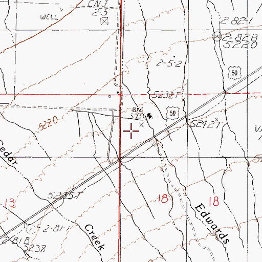 Topographic Map of Healy Post Office (historical), NV