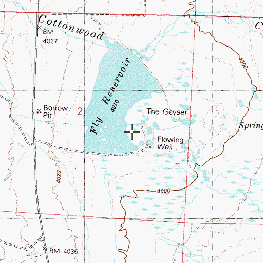Topographic Map of Hot Springs Post Office (historical), NV
