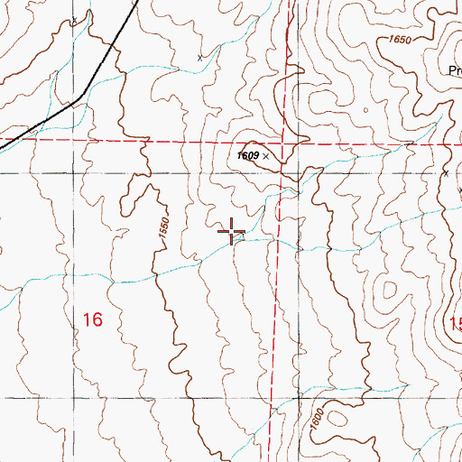 Topographic Map of Mohawk Mine, NV