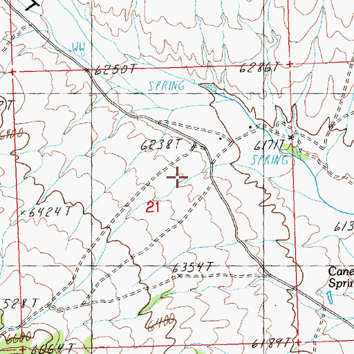 Topographic Map of Pleasant Valley Post Office (historical), NV