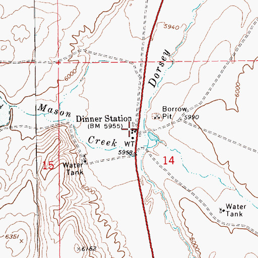 Topographic Map of Weiland Station Post Office (historical), NV