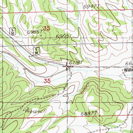 Topographic Map of Sanpedro Post Office (historical), NV
