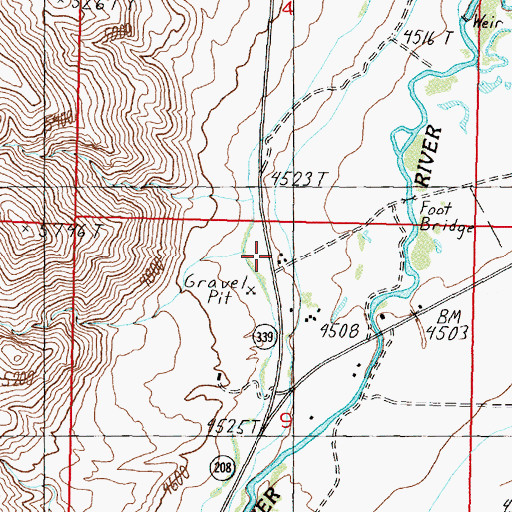 Topographic Map of Tippecanoe Post Office (historical), NV