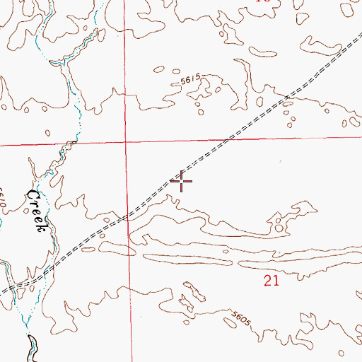 Topographic Map of Warm Creek Post Office (historical), NV