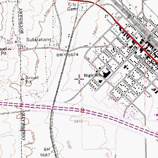 Topographic Map of Wells Post Office, NV