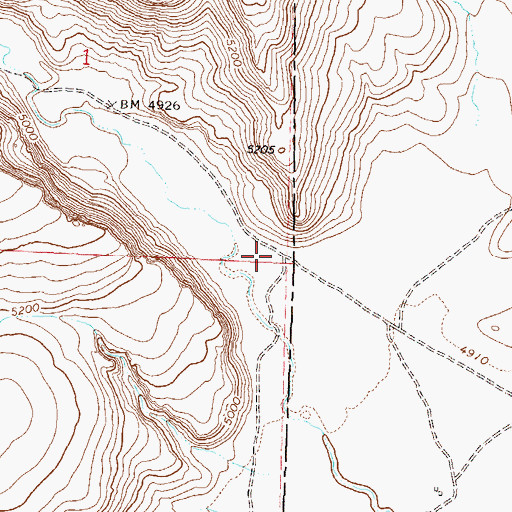 Topographic Map of Mud Meadows Post Office (historical), NV