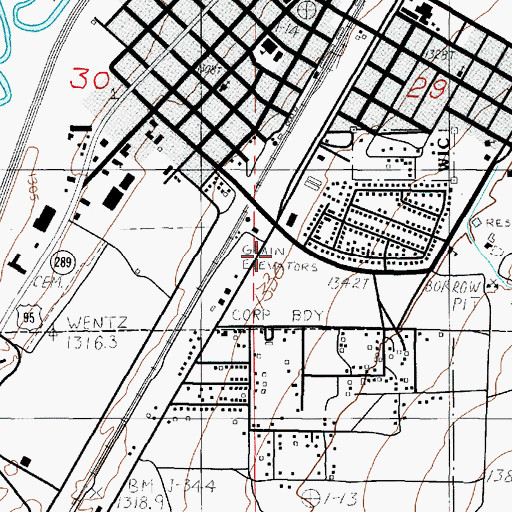 Topographic Map of Winnemucca Post Office, NV