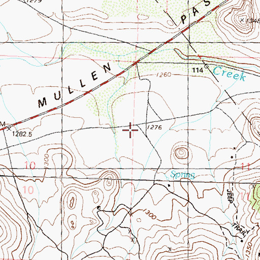 Topographic Map of Heply Post Office (historical), NV