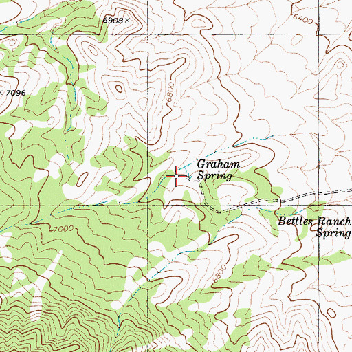 Topographic Map of Graham Spring, NV