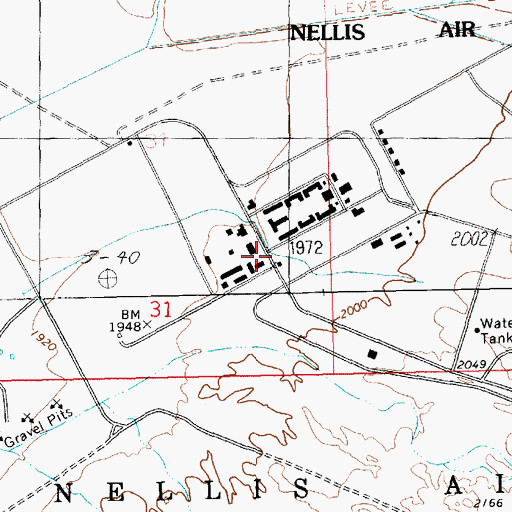 Topographic Map of Lake Mead Base Branch Post Office (historical), NV