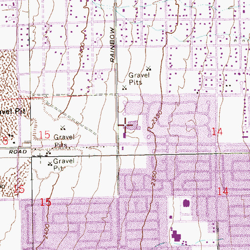 Topographic Map of Spring Valley Branch Post Office, NV