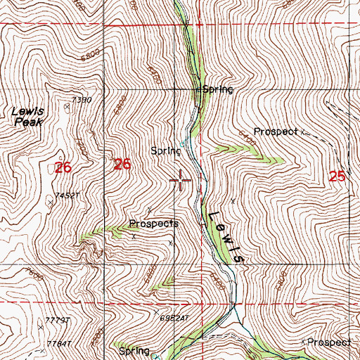 Topographic Map of Starr Post Office (historical), NV