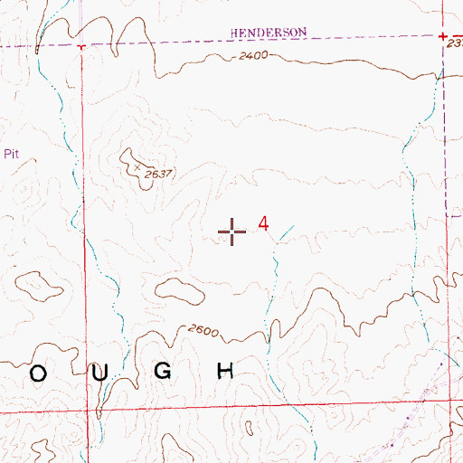 Topographic Map of KROL-AM (East Las Vegas), NV
