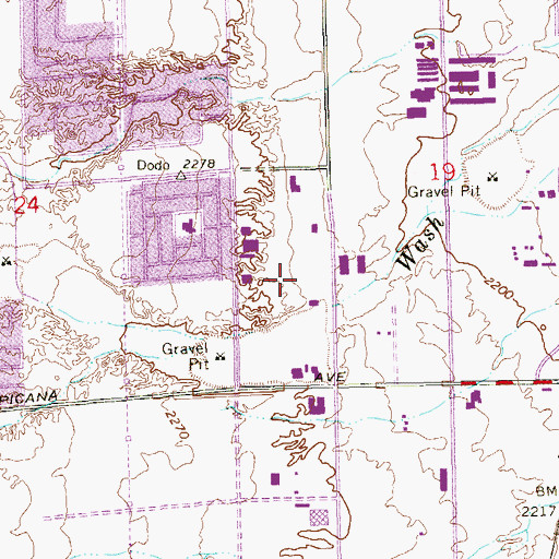 Topographic Map of KENO-AM (Las Vegas), NV