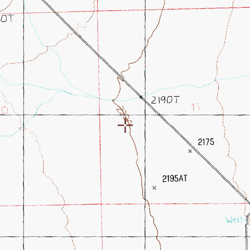Topographic Map of KVEG-AM (North Las Vegas), NV