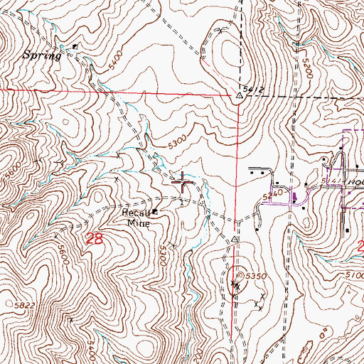 Topographic Map of KOH-AM (Reno), NV