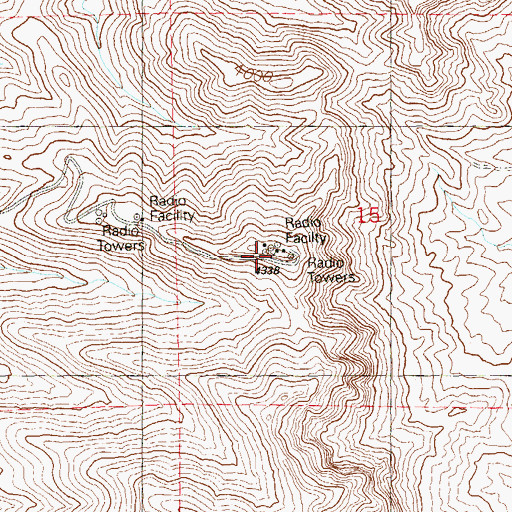 Topographic Map of KILA-FM (Las Vegas), NV