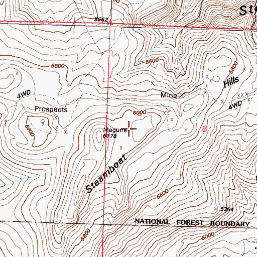 Topographic Map of KKMR-FM (Sparks), NV