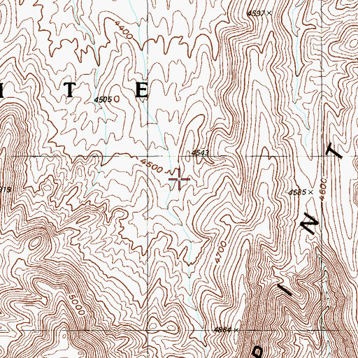 Topographic Map of Plutonium Valley, NV