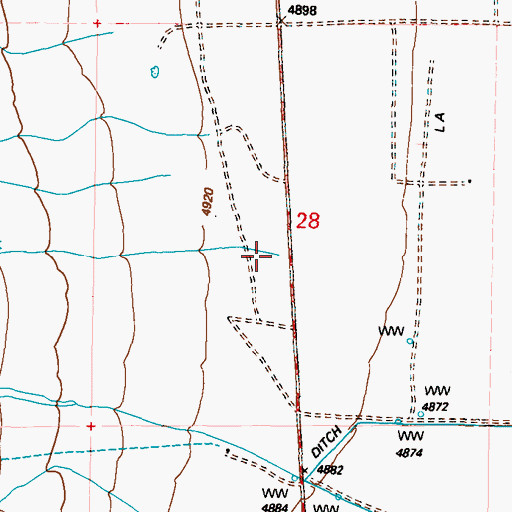 Topographic Map of Leidy Creek, CA