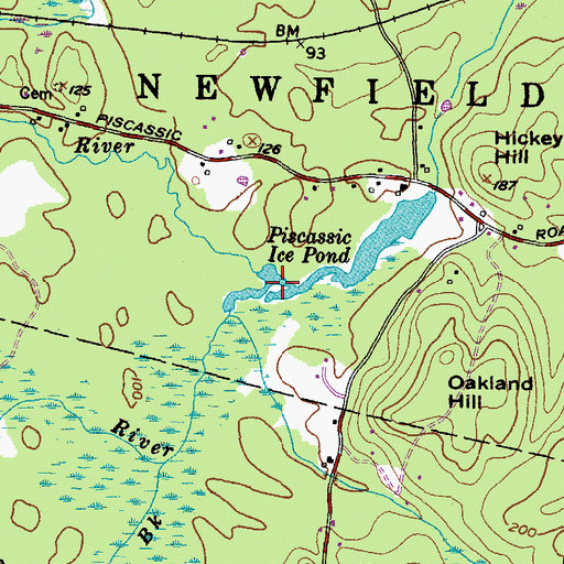 Topographic Map of Fresh River, NH