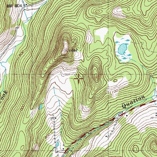 Topographic Map of Grant Brook, NH