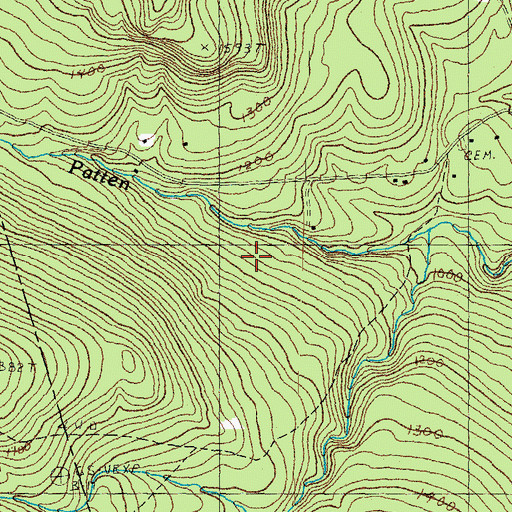 Topographic Map of Alexandria Mica Mine, NH