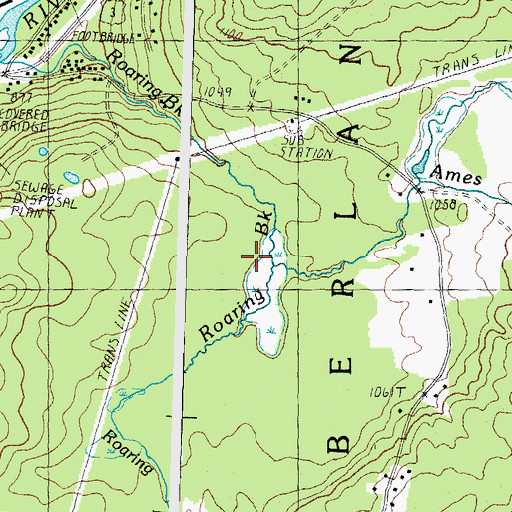 Topographic Map of Ames Brook, NH