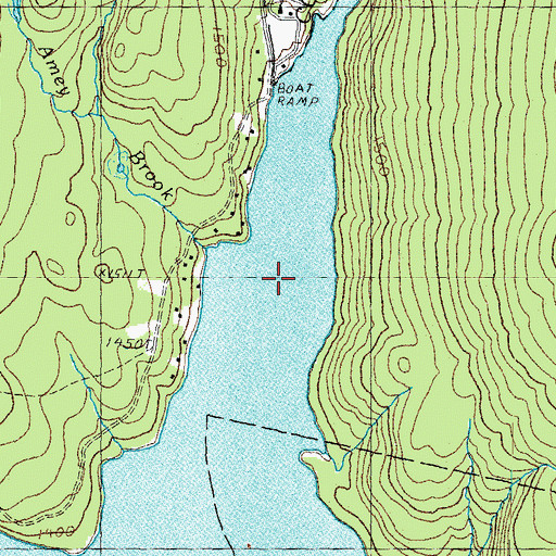 Topographic Map of Amey Brook, NH