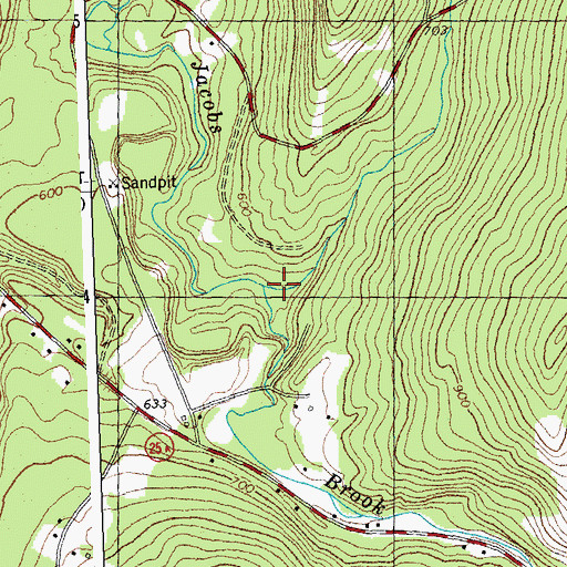 Topographic Map of Archertown Brook, NH