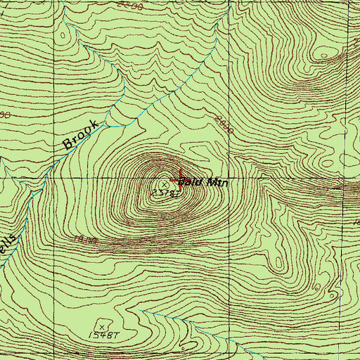 Topographic Map of Bald Mountain, NH