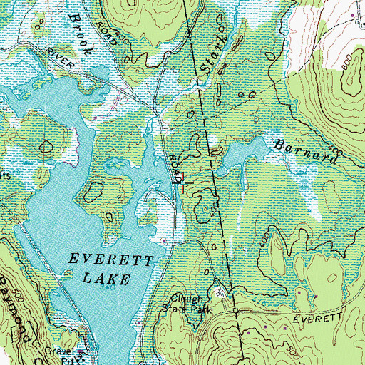 Topographic Map of Barnard Brook, NH