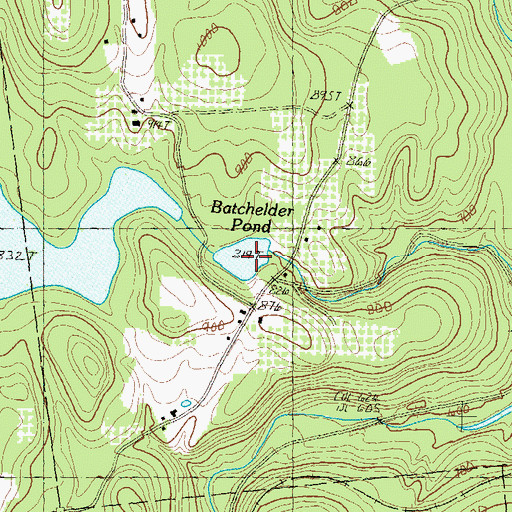 Topographic Map of Batchelder Pond, NH