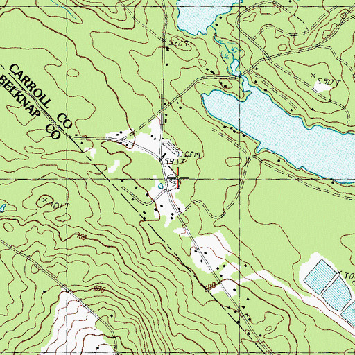 Topographic Map of Bean Cemetery, NH
