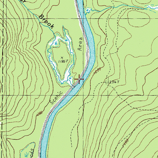 Topographic Map of Bear Brook, NH