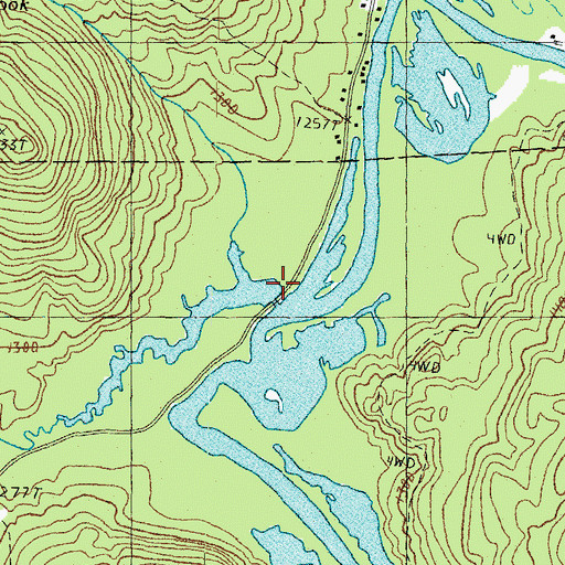 Topographic Map of Bear Brook, NH