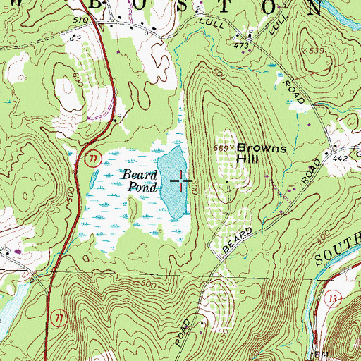 Topographic Map of Beard Pond, NH