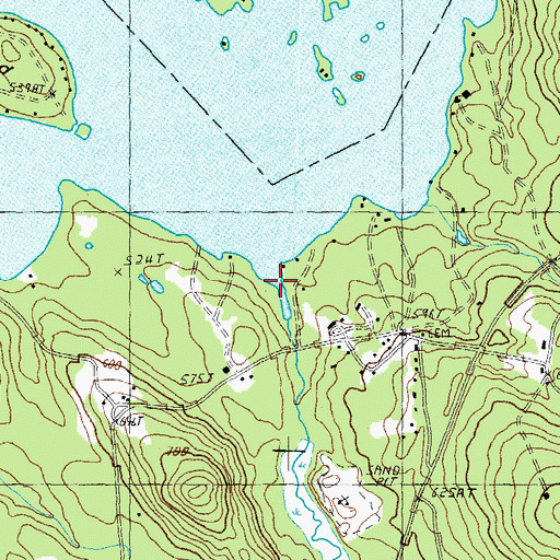 Topographic Map of Beaver Brook, NH