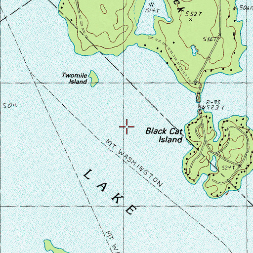 Topographic Map of Beckys Garden, NH