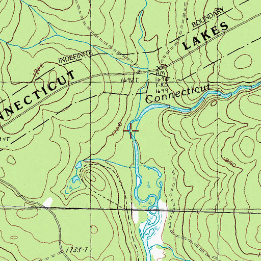 Topographic Map of Big Brook, NH