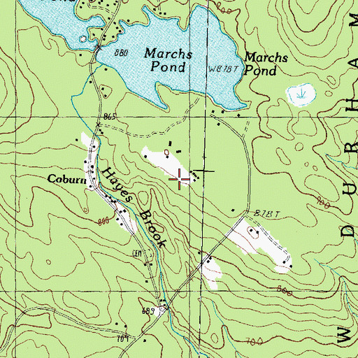 Topographic Map of Birch Hill Camp, NH