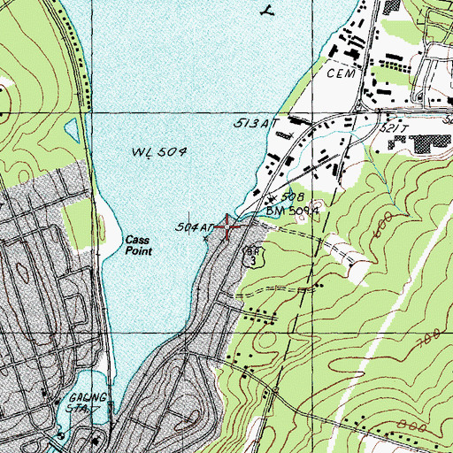 Topographic Map of Black Brook, NH