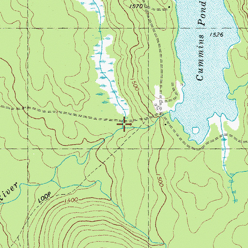 Topographic Map of Black Brook, NH