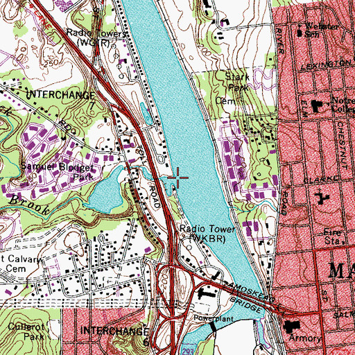 Topographic Map of Black Brook, NH