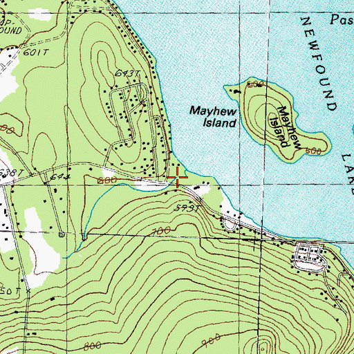 Topographic Map of Black Brook, NH