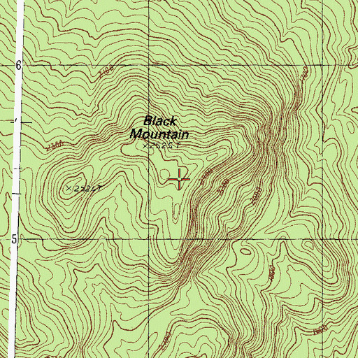 Topographic Map of Black Mountain, NH