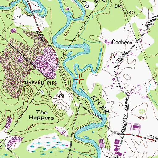 Topographic Map of Blackwater Brook, NH