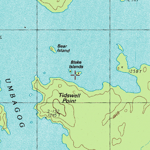 Topographic Map of Blake Island, NH